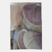 De zonnige Zeeschelpen van de Zomer, de Oceaan van Theedoek (Verticaal)