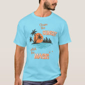 De zonsondergang achtervolgen t-shirt (Voorkant)