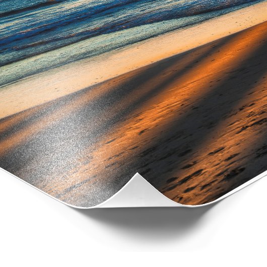 De zonsondergang bekijken foto afdruk (Hoek)