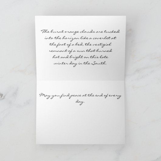 De zonsondergang bij zeurt Hoofd Kaart (Binnen)