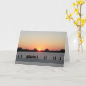 De zonsondergang bij zeurt Hoofd Kaart (Gele Bloem)