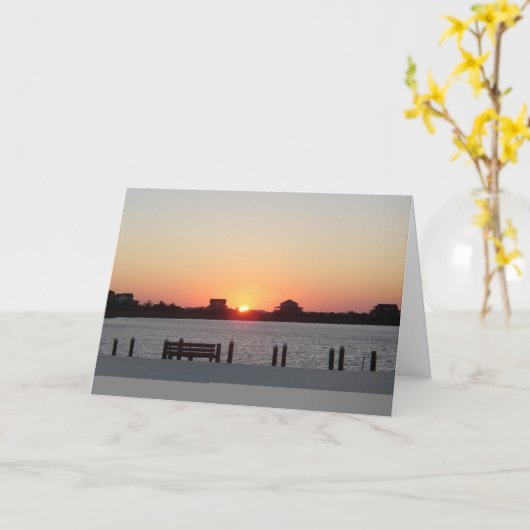 De zonsondergang bij zeurt Hoofd Kaart (Gele Bloem)