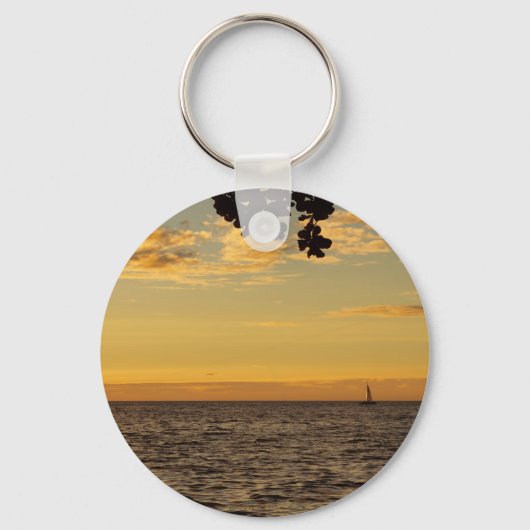 De zonsondergang binnenvaren sleutelhanger (Voorkant)