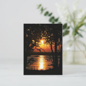 de zonsondergang briefkaart (Staand voorkant)