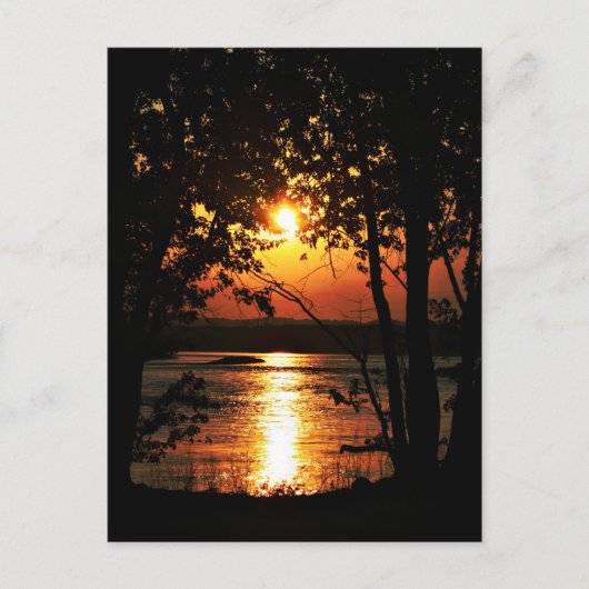 de zonsondergang briefkaart (Voorkant)