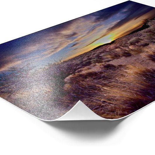 De zonsondergang foto afdruk (Hoek)