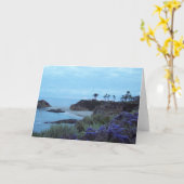 De Zonsondergang Kust Zuidelijk Californië van het Kaart (Gele Bloem)