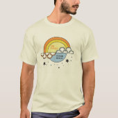 de zonsondergang; Ocean Beach T-shirt (Voorkant)
