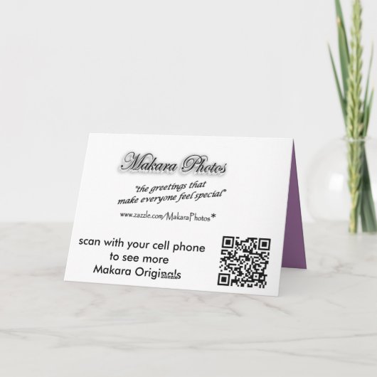 De zonsondergang op meer-past om het even welke kaart (Achterkant)