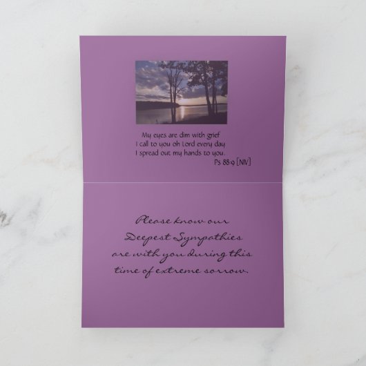 De zonsondergang op meer-past om het even welke kaart (Binnen)