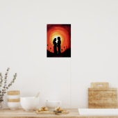 De zonsondergang poster (Keuken)