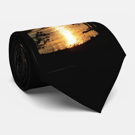 de zonsondergang stropdas (Opgerold)