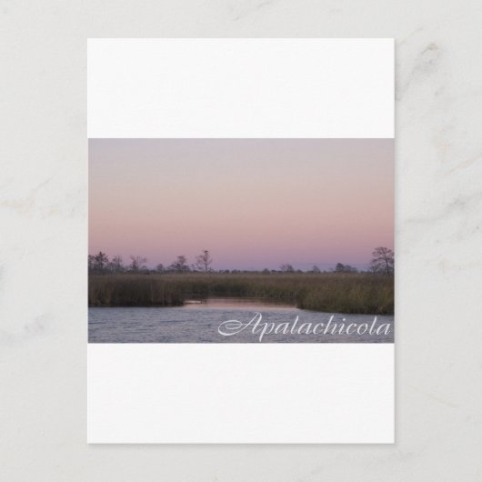 De zonsondergang van Apalachicola Briefkaart (Voorkant)
