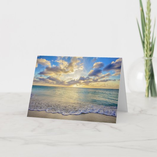 De Zonsondergang van Aruba over het Bewegen van Kaart (Voorkant)