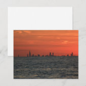 De Zonsondergang van Chicago Briefkaart (Voorkant / Achterkant)