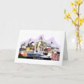 De zonsondergang van de Collage van de Lichten van Kaart (Gele Bloem)