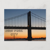 De Zonsondergang van de Hals en van de Brug Briefkaart (Voorkant)