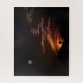 "De Zonsondergang van de Maan" Legpuzzel (Verticaal)
