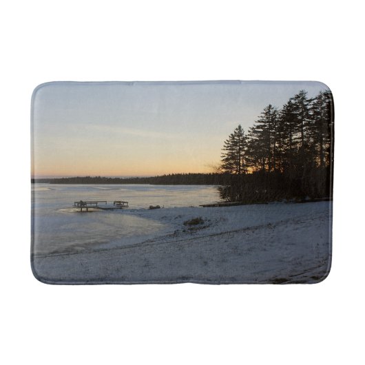De Zonsondergang van de winter Badmat (Voorkant)