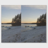 De Zonsondergang van de winter Cadeaupapier (Vlak)