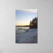 De Zonsondergang van de winter Canvas Afdruk (Voorkant)