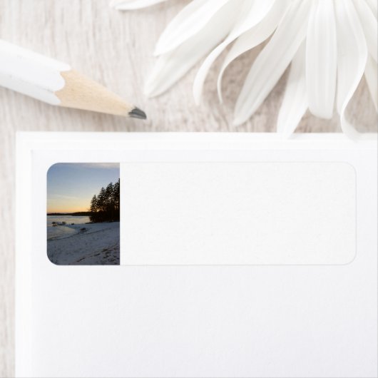 De Zonsondergang van de winter Etiket (Insitu)