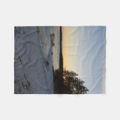 De Zonsondergang van de winter Fleece Deken (Voorkant (Horizontaal))