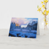 De Zonsondergang van de winter in Nationaal Park Kaart (Gele Bloem)