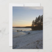De Zonsondergang van de winter Kaart (Voorkant)