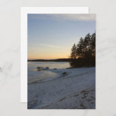 De Zonsondergang van de winter Kaart (Voorkant / Achterkant)