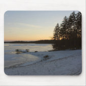 De Zonsondergang van de winter Muismat (Voorkant)