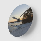 De Zonsondergang van de winter Ronde Klok (Hoek)