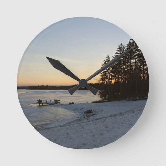 De Zonsondergang van de winter Ronde Klok (Voorkant)