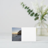 De Zonsondergang van de winter Visitekaartje (Staand voorkant)