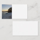 De Zonsondergang van de winter Visitekaartje (Voorkant / Achterkant)