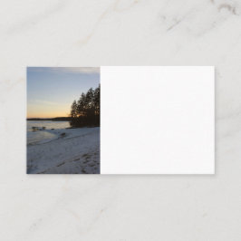 De Zonsondergang van de winter Visitekaartje