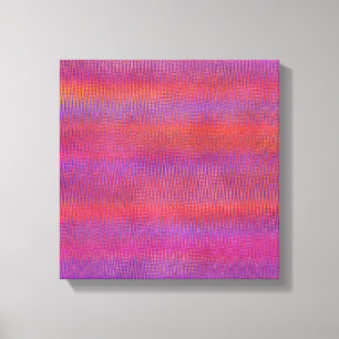 De Zonsondergang van de zigzag Canvas Afdruk