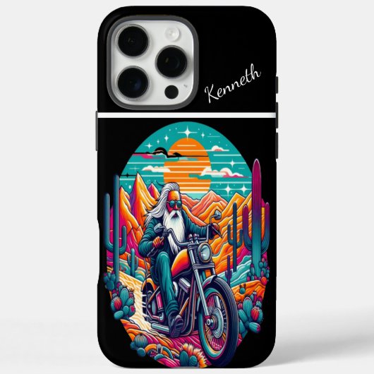 De zonsondergang van Desert Rider Case-Mate iPhone Case (Achterkant)