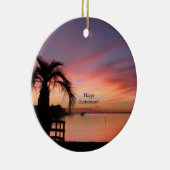 De Zonsondergang van Florida van Retirment Keramisch Ornament (Rechts)