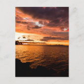 De Zonsondergang van het Eiland van Denaru, Fiji Briefkaart (Voorkant)