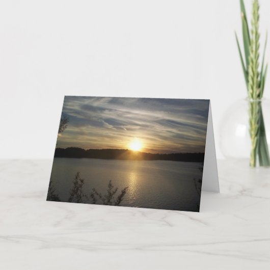 De Zonsondergang van het JUBILEUM Kaart (Voorkant)