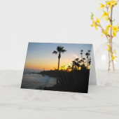De Zonsondergang van het Laguna Beach Kaart (Gele Bloem)