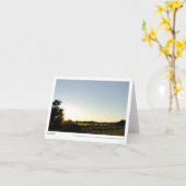 De Zonsondergang van het land over de Foto Kaart (Gele Bloem)