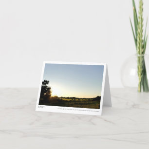 De Zonsondergang van het land over de Foto Kaart