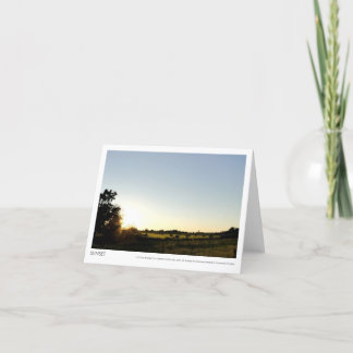 De Zonsondergang van het land over de Foto Kaart