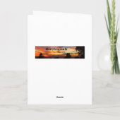 De Zonsondergang van het meer wordt goed spoedig Kaart (Achterkant)