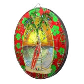 De Zonsondergang van het Strand van Kerstmis Dartbord (Voorkant Rechts)