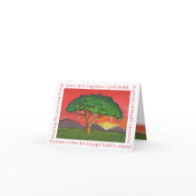 De Zonsondergang van Kerstmis van de acacia