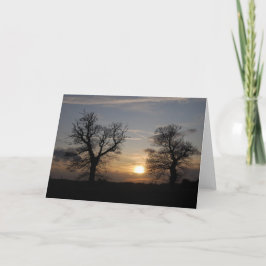 De Zonsondergang van Lincolnshire Feestdagen Kaart