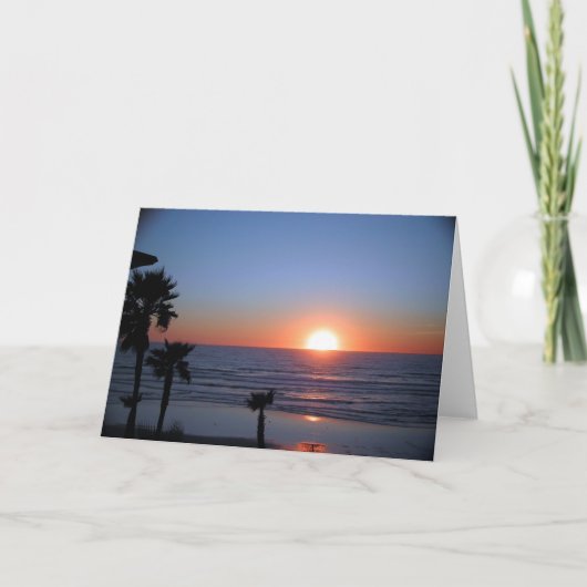 De Zonsondergang van San Diego bij Vreedzaam Kaart (Voorkant)